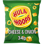Hula Hoops Cheese and Onion - 32 x 34g